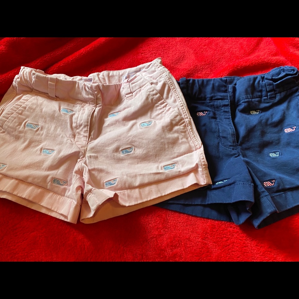 2 pairs of vineyard vines girls size 8